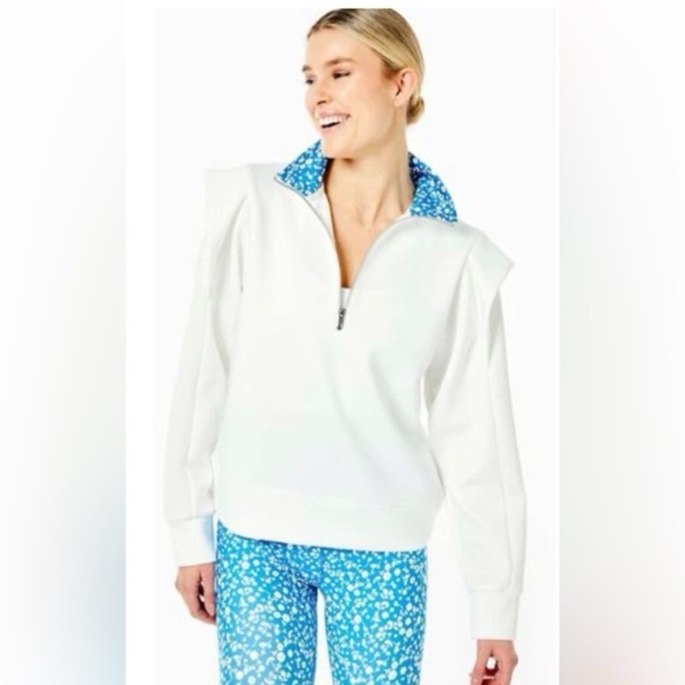Addison Bay White and Blue Jacket
